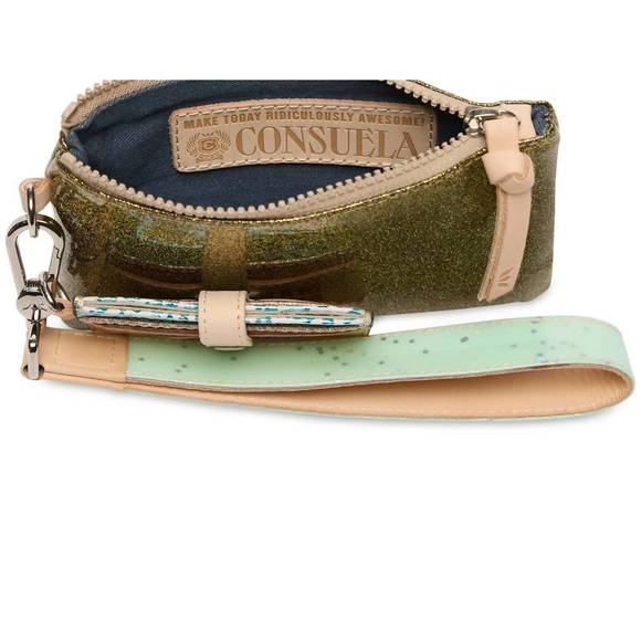 NEW CONSUELA women's oly wristlet in olive green - Picture 3 of 3